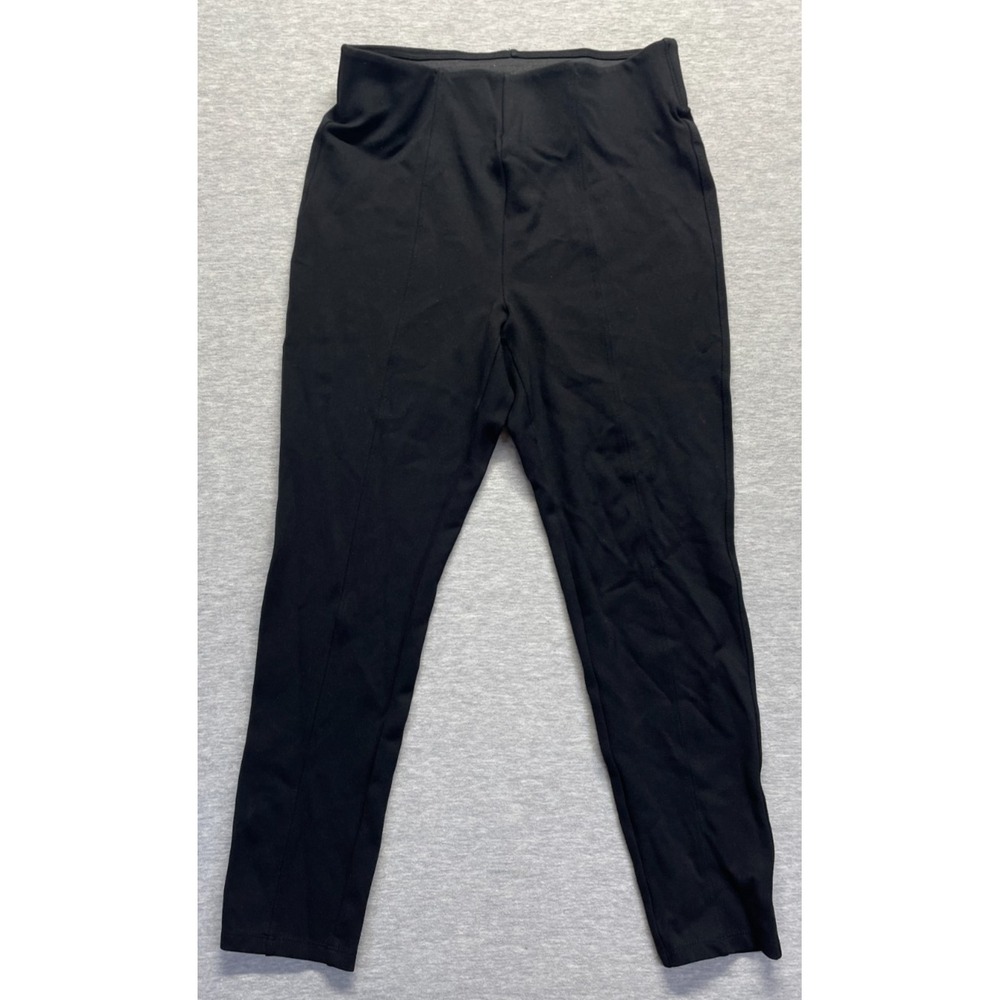 Old Navy Stevie Ankle Pants Women Medium Petite Black Extra High Rise Skinny Leg